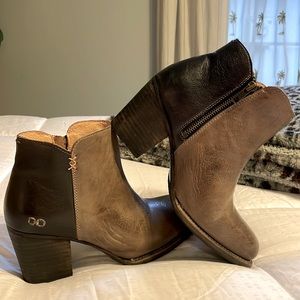 These boots are so well made, all leather, size 9.5, slightly worn